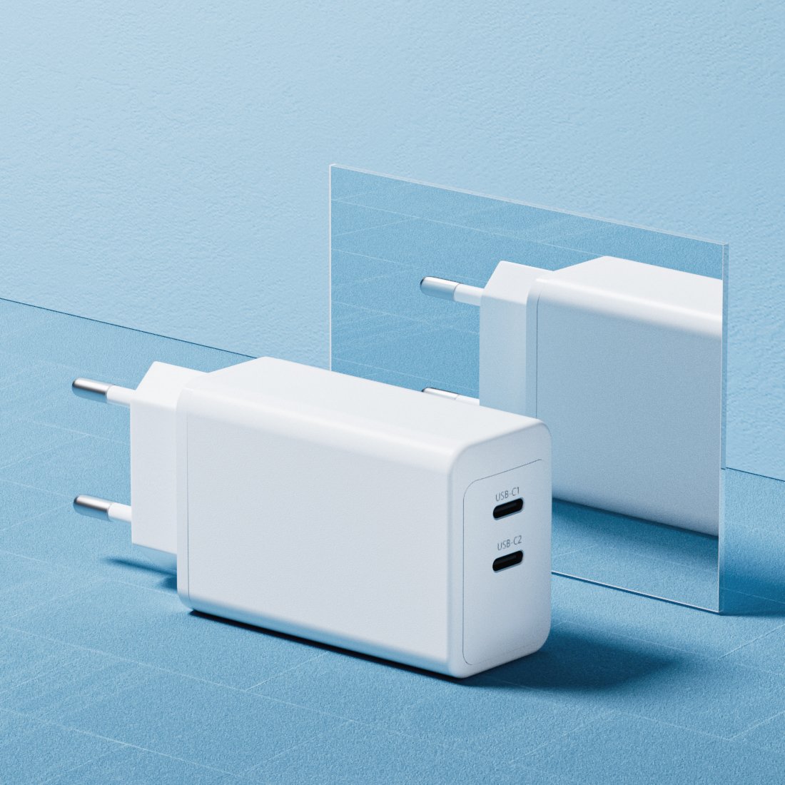 Dual USB-C PD GaN Wall Charger – 65W - IETCHARGER - China Leading ...