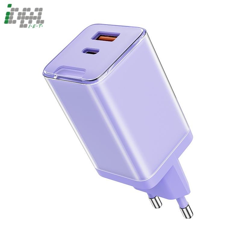 transparent shell 65w gan a+c charger
