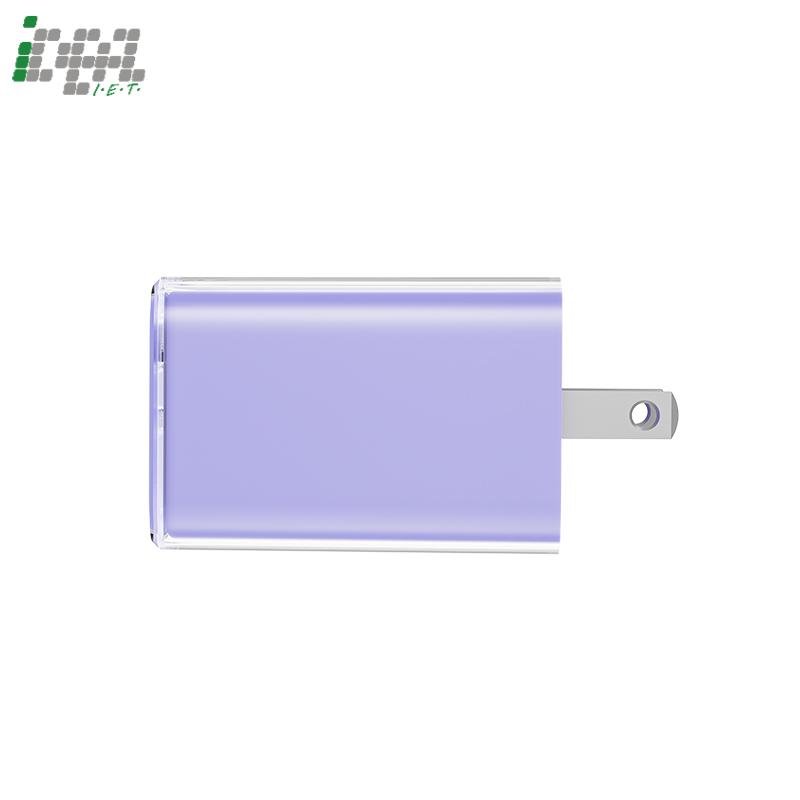 transparent shell 65w gan a+c charger