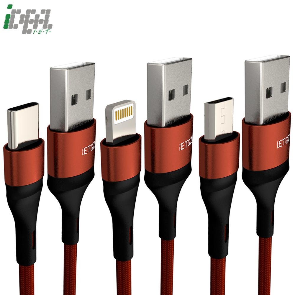 60w nylon braided usb cable