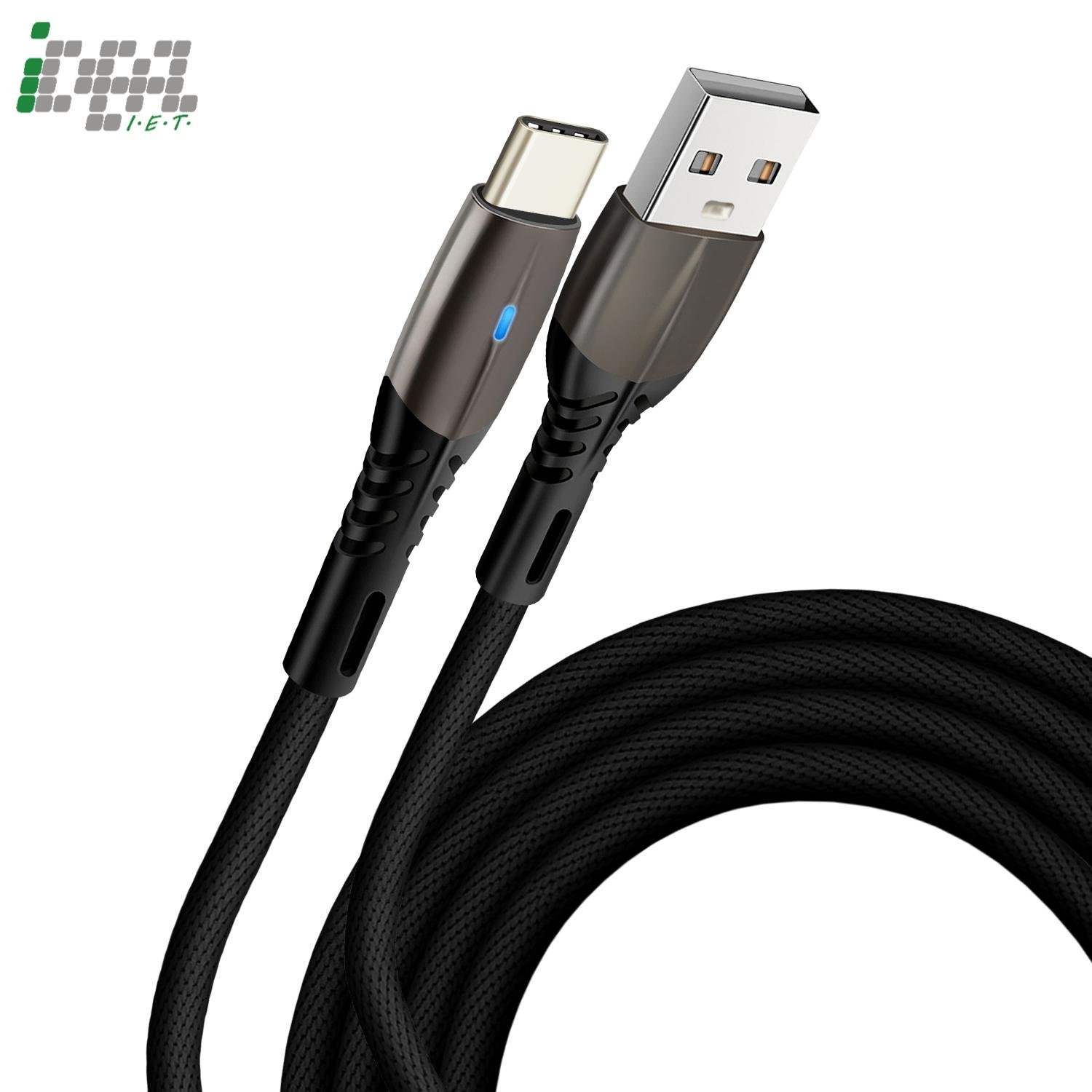 led zinc alloy fast charging cable