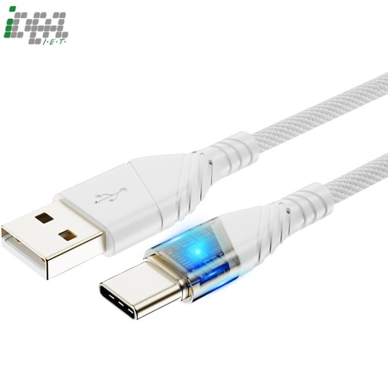 60w transparent gold foil usb cable