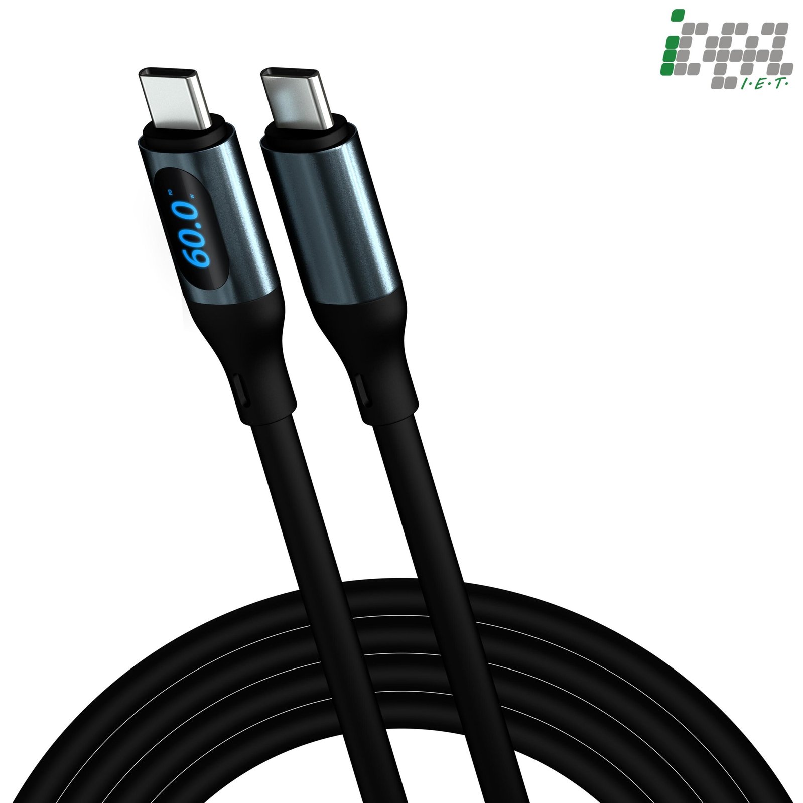 digital display usb c fast charging data cable