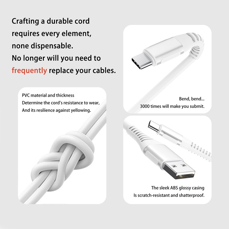 20w/60w silicone charging cable