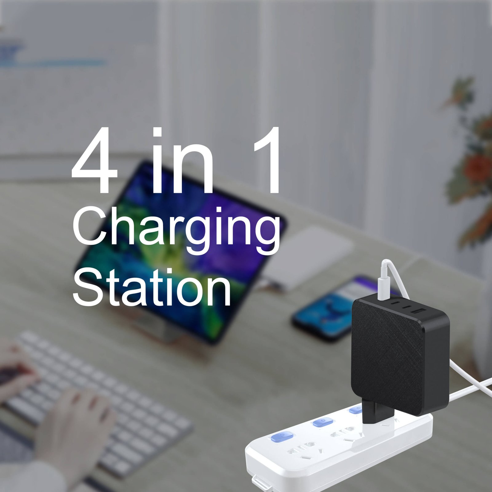 100w 3c+1a gan fast charger