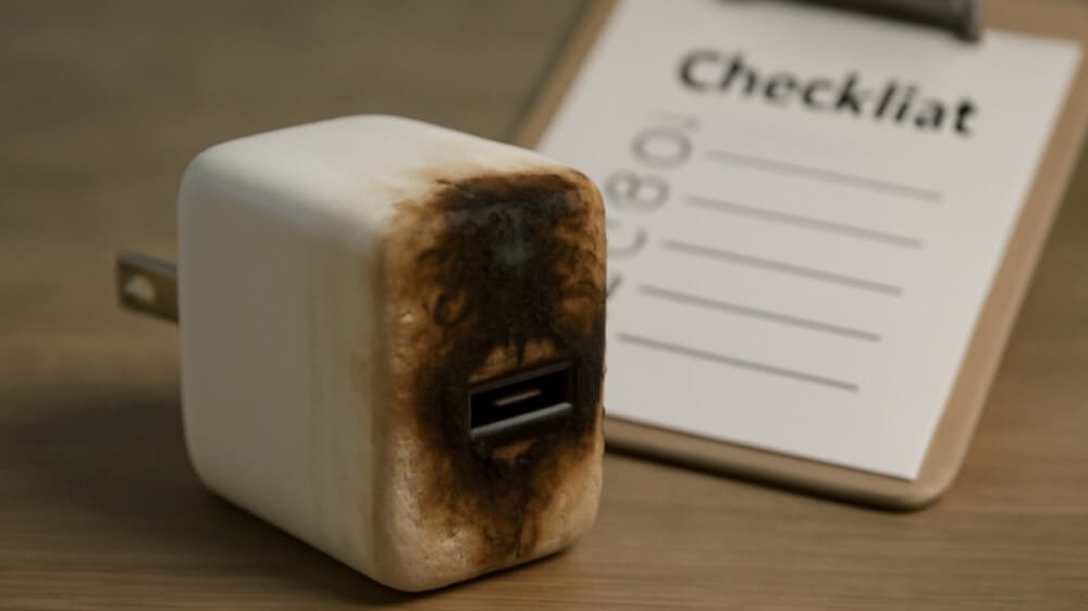 iphone charger fire causes